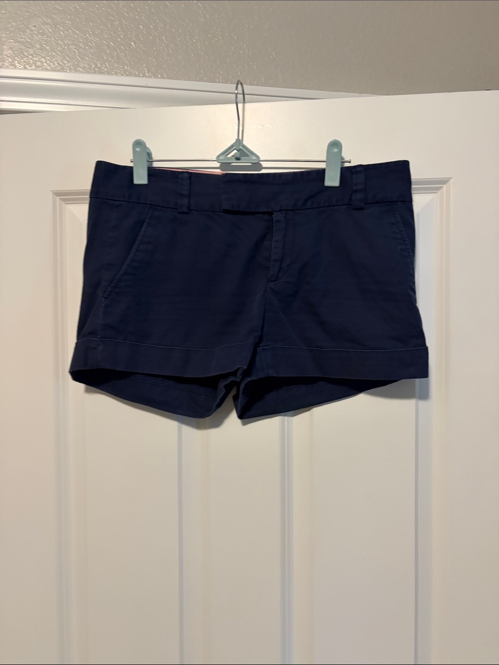 Lilly Pulitzer Dark Navy Roll-Cuff Bermuda Shorts
